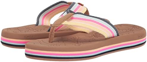 Roxy Women's Colbee Hi Flip Flop Sport Sandal, Blue/Pink, 6 | Image 6