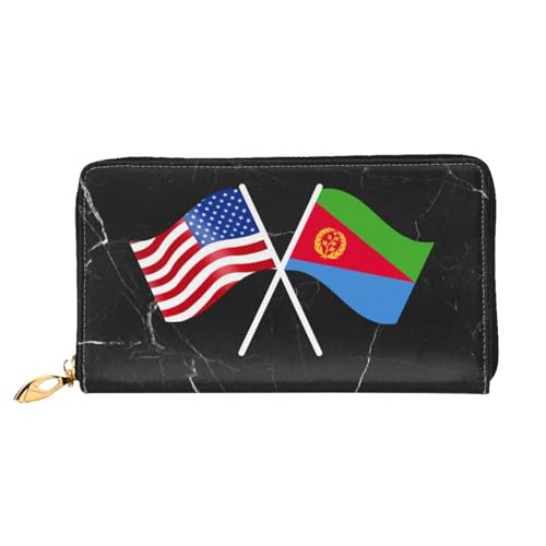 American And Eritrea Flag Wallet Card Bag2