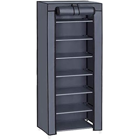 SONGMICS 7-Tier Shoe Rack with Cover Cover