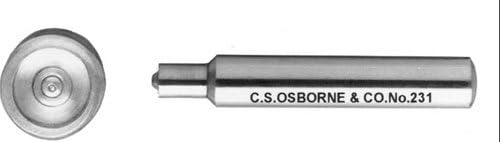 Osborne No. 229-24 - Setting die for #24 5/8 STANDARD dot snaps.(MPN# 17284)
