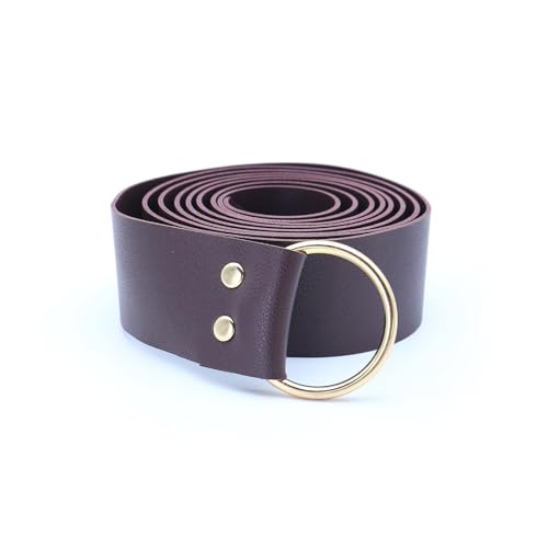 Medieval Knight Western Viking Cosplay Brown Leather Belt Set with Sword Bag Coin Bag Arm Bands Accessories for Mens4