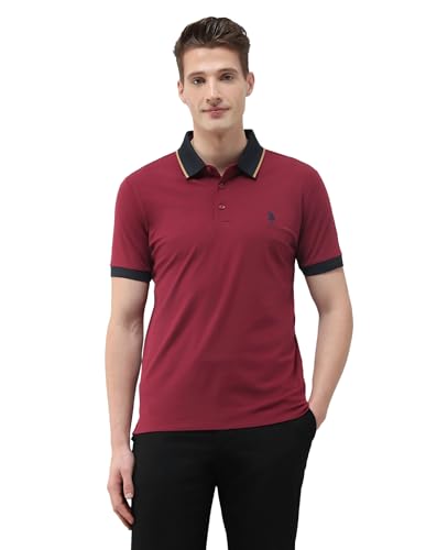 Image of U.s.Polo Association Men's Solid Slim fit Polo Shirt