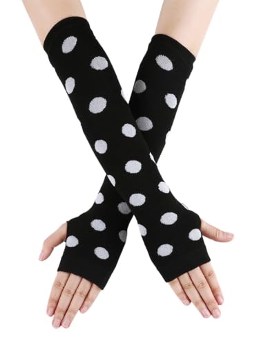 Image of YELAIVP Over Knee Rainbow Thigh High Socks Gloves Set Cosplay Accessories Arm Leg Warmers for Girls
