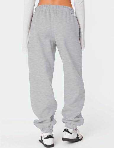 HeSaYep Women's Fleece Lined Sweatpants Thermal Winter High Waisted Sweat Pants Interior Drawstring Baggy Jogger Pants2