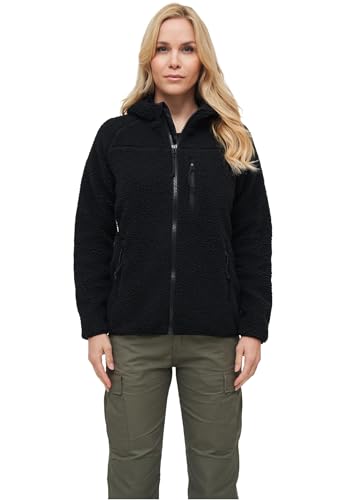 Brandit Women Teddyfleece Jacket Hoode, Donna, Black, Xs - 2