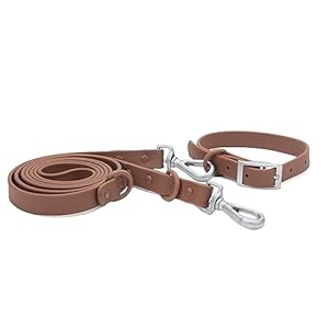 SINMORA Dog Collar and Leash Set Ad...
