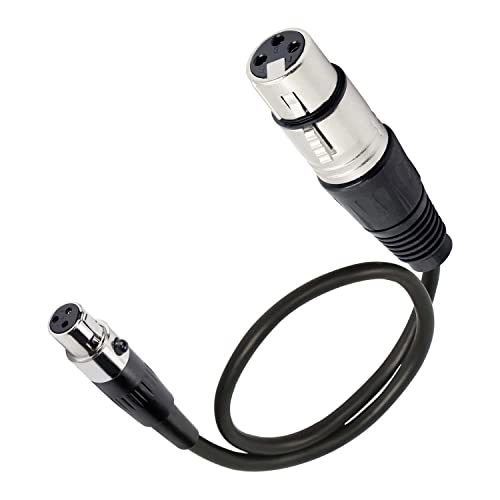 Câble mini XLR femelle vers XLR 3 broches anti interférence