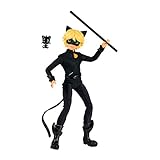 BANDAI - Miraculous Ladybug y Cat Noir – Muñeco – Cat Noir – Muñeco articulado 26 cm