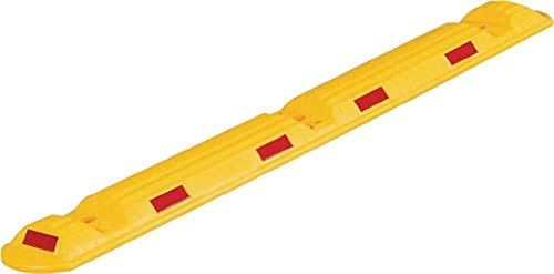 Leitschwelle L1170xB150xH50mm, Polypropylen gelb, mit roten Reflexstreifen