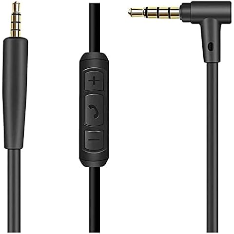 BINGLE Headphones Cable Replacement Cord for Bose QuietComfort 25/35 / 35II /On-Ear 2/OE2/OE2i/Soundlink/SoundTrue Headphones Aux Extension Cord with Inline Mic Volume Control Cover
