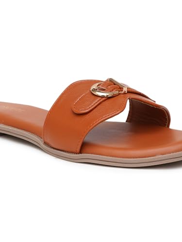 Image of Women's Oasis Flat Sandal Lightweight & Flexible Comfortable Design Anti-Skid Sole Versatile Style For Girls /Ladies