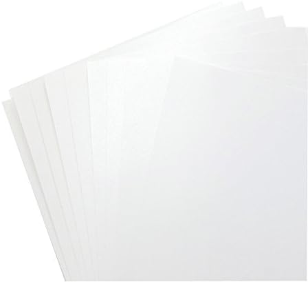 50 x A4 Frost White Paper Pearlescent Shimmer Paper Double Sided 120gsm Suitable for Inkjet and Laser Printers