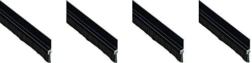 Pemko 085575 18061DNB36 Brush Seal - Meeting Stile, Dark Bronze with Black Brush Insert, 1" Width, 36" Length, Dark Bronze (4-(Pack))