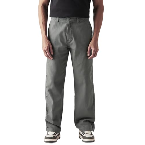 Image of Levi's Men's Grey Loose Fit Mid Rise Jeans
