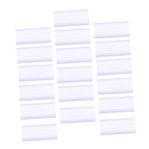 OSOLADY 40個 透明製アーク型プライスカードホルダー 店舗用価格タグクリップ 簡単装着 小売店陳列棚対応 ラベル保護耐久設計