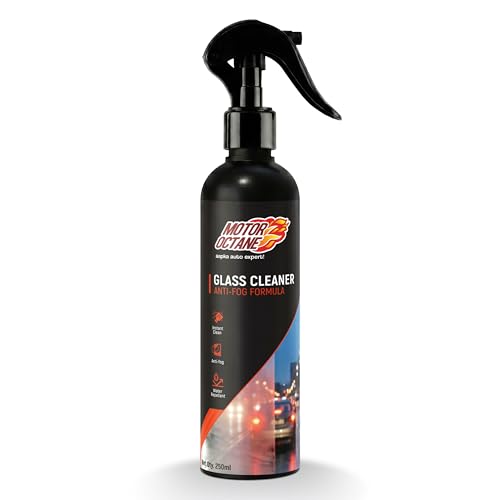 Image of Car Glass Cleaner Spray | 250ml | Anti-Fog Formula | Streak Free Shine for Car Windshields, Windows & Mirrors | Water Repellent Shield | Removes Dirt, Grim & Oily Film from Glass