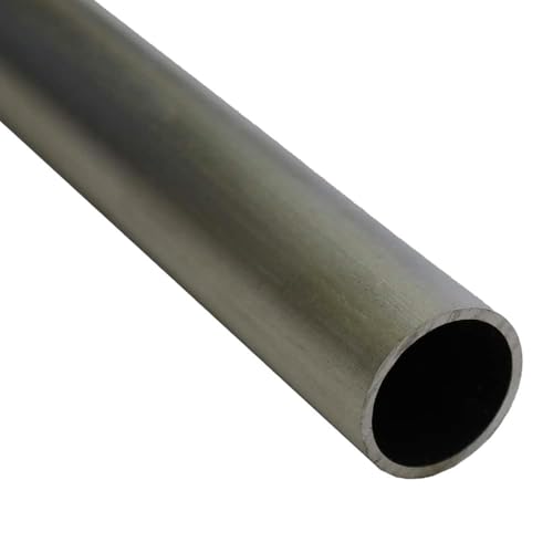 Tubo Tondo in Ferro Liscio 2 Metri – Spessore 2 mm – Diametri da 17,2 mm a 48,3 mm – Per Carpenteria, Corrimani, Inferriate e Strutture Metalliche (26,9 mm - 3/4 pollici)