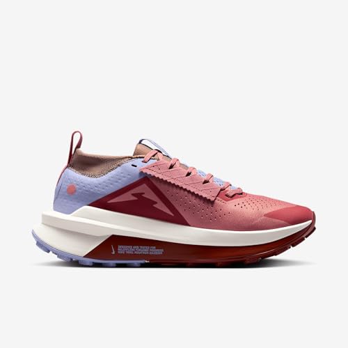 Nike Zegama 2 Women's Trail Running Shoes (FD5191-600, Red Stardust/Mars Stone/Lilac Ice/Alabaster) Size 6.53