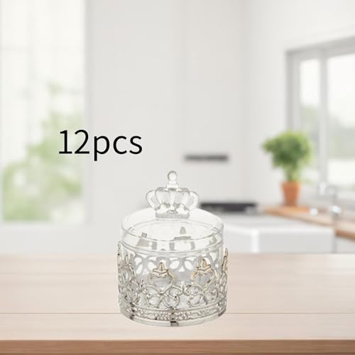 Boîtes à bonbons légères avec couvercle pour buffet de baptême - 7