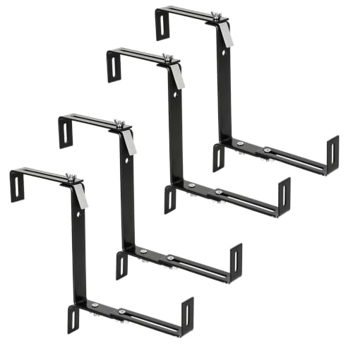 Soportes de acero inoxidable para maceteros de terraza y valla 2