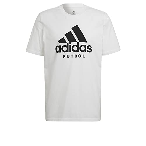 Adidas Men's Futbol Logo Tee T-Shirt, White, S