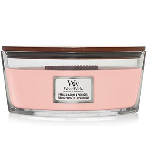 Bougie parfumée WoodWick Ellipse en verre haut de gamme mèche en bois