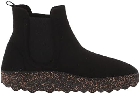 ASPORTUGUESAS Women's Chelsea Boots, Black Tweed/Felt, 9-9.5 | Image 5