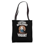Funny Lactose Intolerant Yogurt Lover Design Tote Bag