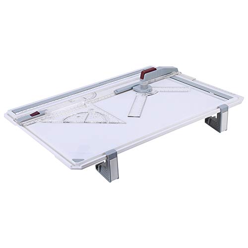Miniatura 5 de Cocoarm Tablero De Dibujo De Ingeniería, Tablero De Dibujo Con Regla, Mesa De Tablero De Dibujo A3 Con Movimiento Paralelo Claro Y Regular Y De Medición De Ángulo Ajustable