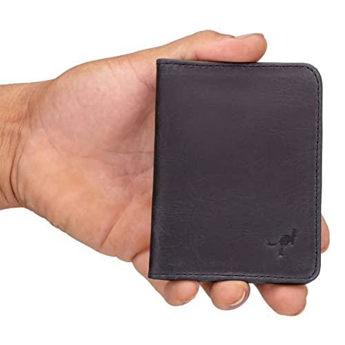 Carteira Masculina Pequena Couro Porta Cartões Vertical (PRETO)