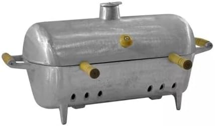 Churrasqueira Alumínio Fundido Grosso Craqueada a Bafo Preta