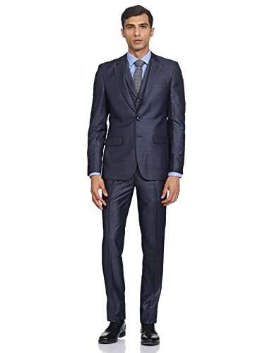 Image of Raymond Rayon Blend Men's Full Sleeve Contemporary FIT Medium Grey Formal Suit