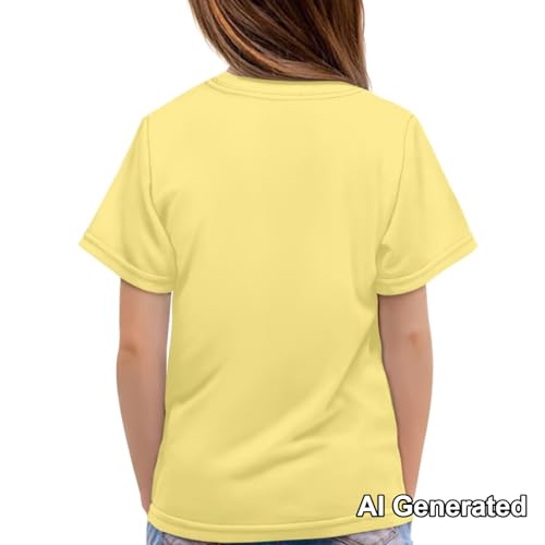 Image of Xhuibop Kids Tshirts Girls Boys 3-16 Years Summer Clothes for Teens Loose Fitting Tops
