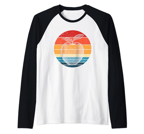 Retro Apple Bekleidung für Obstliebhaber Raglan