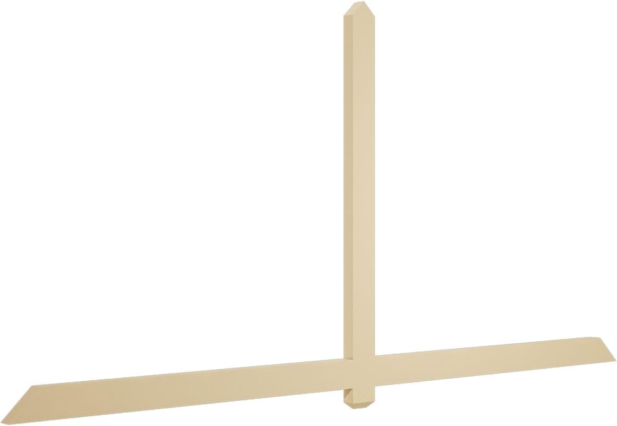 108"W x 54"H x 2"D x 4"F, 12/12 Pitch, Eugene Signature Urethane Gable Bracket, Primed Tan