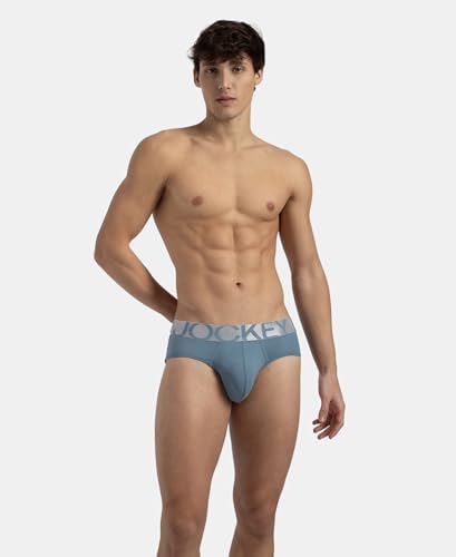 Image of Jockey IC27 Men's Tactel Microfiber Elastane Stretch Solid Brief with Moisture Move Treatment