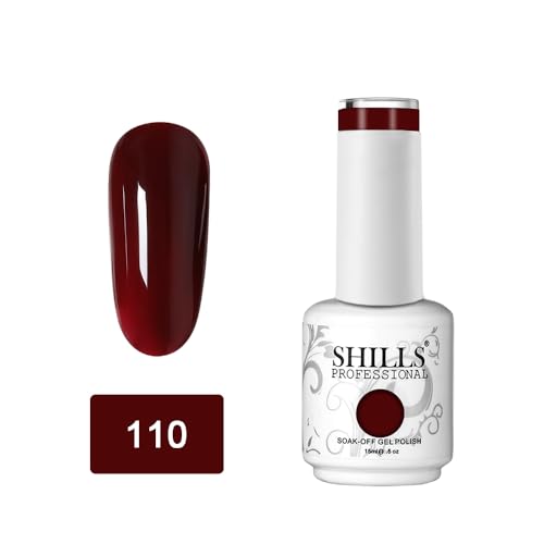 Image of SHILLS PROFESSIONAL Finish Uv /Led Soak Off Gel Polish Color Shade 110, 15 Millilitres