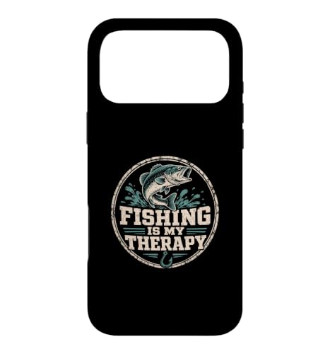 Fishing Is My Therapy �ނ� �f�U�C�� �X�}�z�P�[�X iPhone 17 Pro Max �p