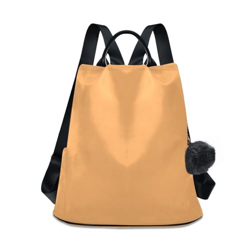 Sac à dos orange miel floral pour femme, le compagnon stylé de vos balades urbaines