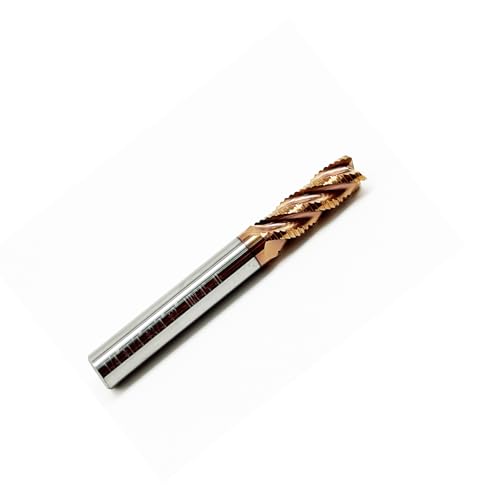 Image of 1Pcs 1 /4 inch Roughing End Mill Set, 4-Flute Carbide Router Bits, 1 /4 inch Shank, 3 /4 inch Cutting Length, HRC45 for Alloy Steel & Hardened Steel - Precision CNC Tools