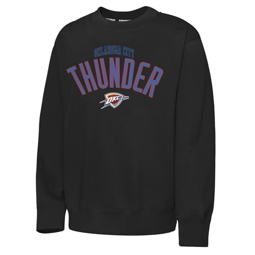 Sudadera de forro polar negro de los NBA Oklahoma City Thunder con aislamiento termico