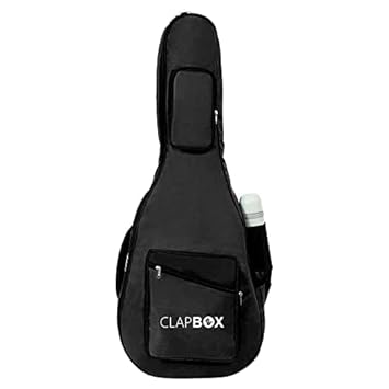 CLAP BOX Clapbox Acoustic Guitar Bag (Black), Waterproof & Padded, Multiple Pockets