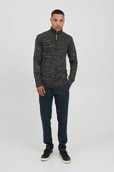 Mango Man trui zwart grof gebreid