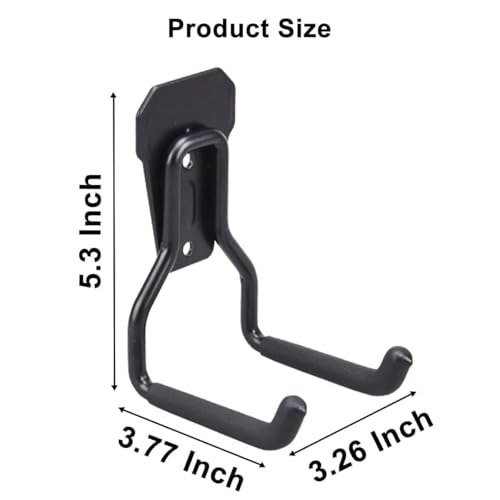 Pistol Rack, 1/4 Pack Pistol Holder for Gun Safe, Upgraded Pistol Wall Mount Use Heavy Duty Steel, Pistol Stand Mounted Behind Door, Wall, Cabinet, Etc