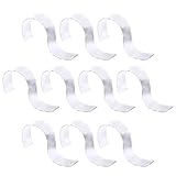 ASAKKURA 10 Stück Transparente S förmige Acryl Gürtelständer mit Glatter Oberfläche und Gratfrei für Gürtelgeschäfte und Supermärkte