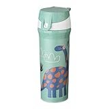 Koziol STAN 0,5 REX Trinkflasche 500 ml | für Kinder | biozirkulärer Kunststoff, robust, leicht, wiederverwendbar, spülmaschinengeeignet | Schule, Kindergarten, Kita, Reise (organic sage green)
