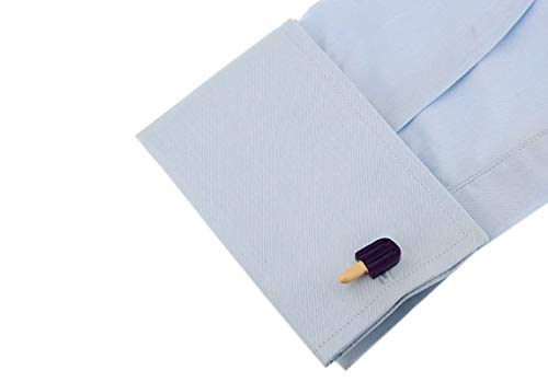 Mancuernillas KnBoB Hombres Helado Morado miniatura 4