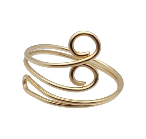 L. Jenkins Designs Toe Ring Swirl - 14 Kt Gold Filled or Sterling silver - Adjustable