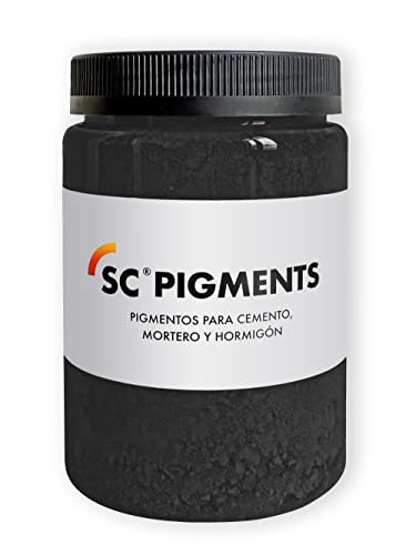 SC Pigments® Ref: Color Negro 55 · Pigmento colorante Negro (Fe2O3) para cemento, mortero, hormigón, yeso y cal. Serra Ciments® Peso: ± 700 g Cover