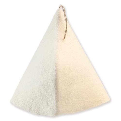 [POTA WOOL] オフホワイト ウール100% サウナハット AZO001-5